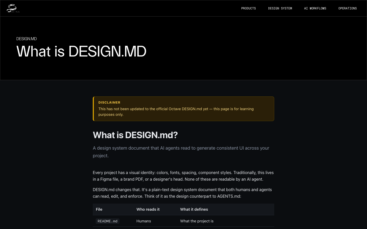 DESIGN.md concept preview